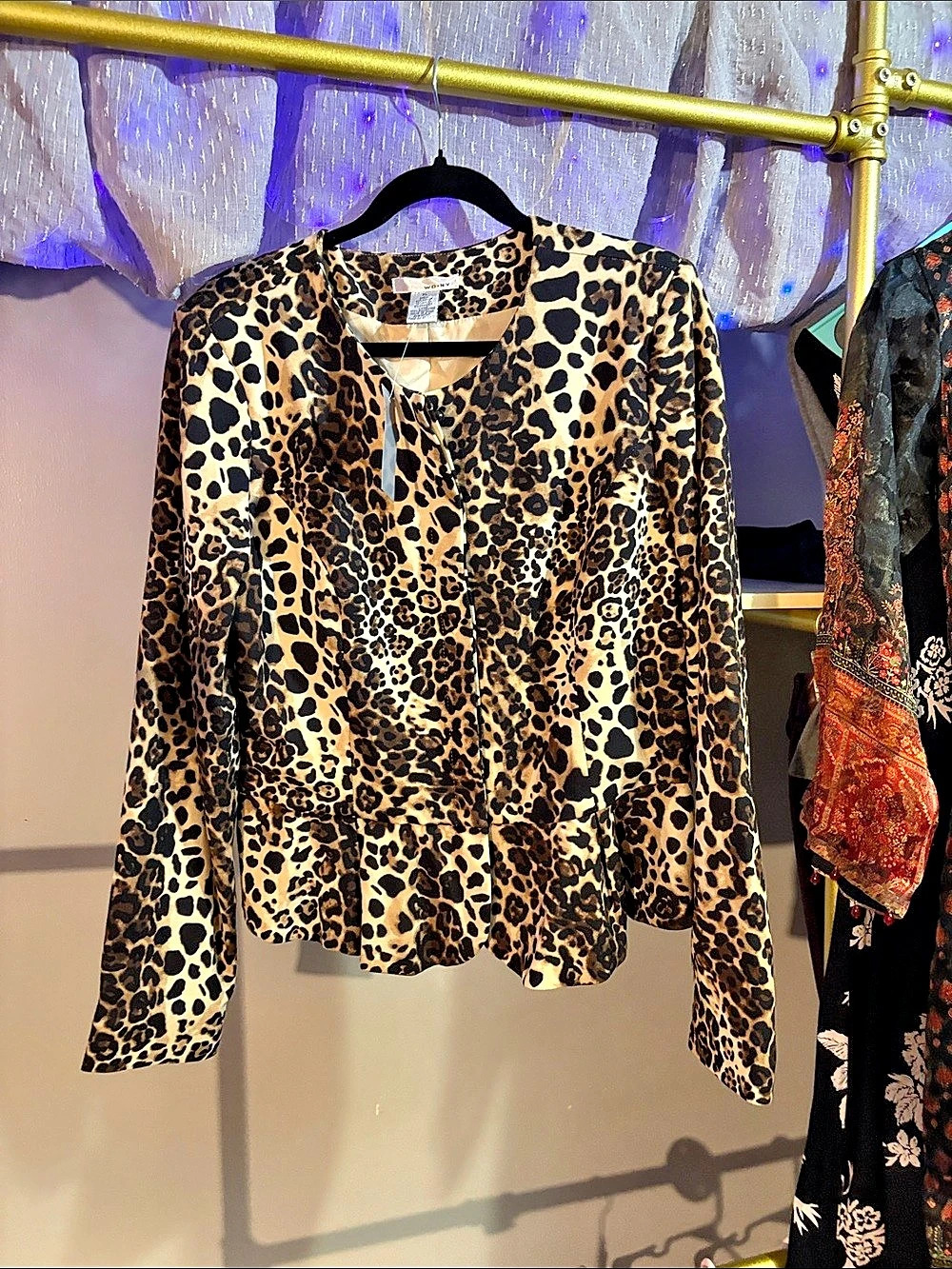 WD.NY Leopard Print Blazer XL NWT